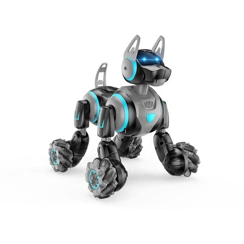 Relizaa Robot Dog for Kids, Remote Control Robot Rechargeable Programing Stunt Robo Dog with Sing, Dance, Touch Function, Robotic Dog Toy for Boys Ages 5+ Birthday Gifts, Red(Stunt Dog Pet Red)