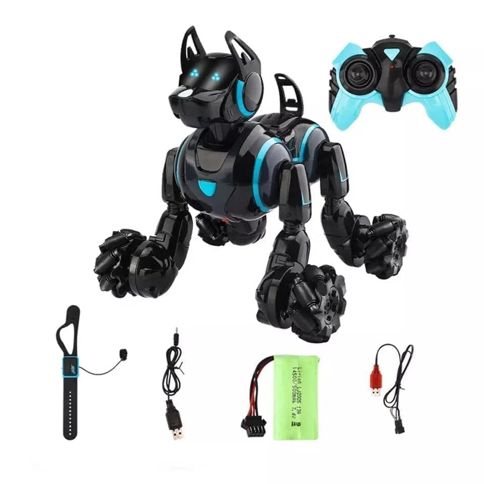 Relizaa Robot Dog for Kids, Remote Control Robot Rechargeable Programing Stunt Robo Dog with Sing, Dance, Touch Function, Robotic Dog Toy for Boys Ages 5+ Birthday Gifts, Red(Stunt Dog Pet Red)