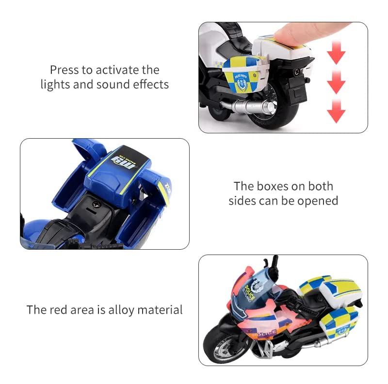 PLUSPOINT Diecast Motorcycle Toy Bike Scale Model Pull Back Vehicles Alloy Simulation Superbike Alloy Tank, Look Alike Models Also for Car Dashboard, Kids, Adult