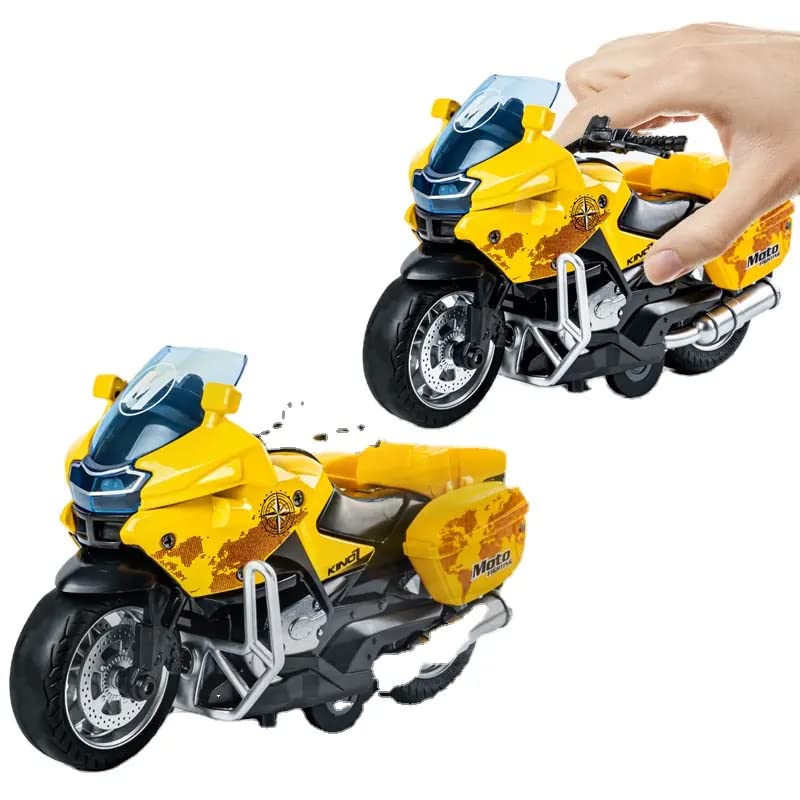 PLUSPOINT Diecast Motorcycle Toy Bike Scale Model Pull Back Vehicles Alloy Simulation Superbike Alloy Tank, Look Alike Models Also for Car Dashboard, Kids, Adult