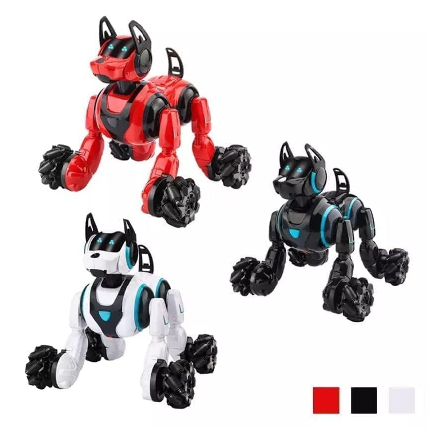 Relizaa Robot Dog for Kids, Remote Control Robot Rechargeable Programing Stunt Robo Dog with Sing, Dance, Touch Function, Robotic Dog Toy for Boys Ages 5+ Birthday Gifts, Red(Stunt Dog Pet Red)