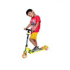 Brats & Cuties Road Runner Alpha MS Scooter for Kids of 3 to 14 Years Skating Kids Kick Scooters with Ting Ting Bell - Weight Capacity utpo 35Kgs (Black)