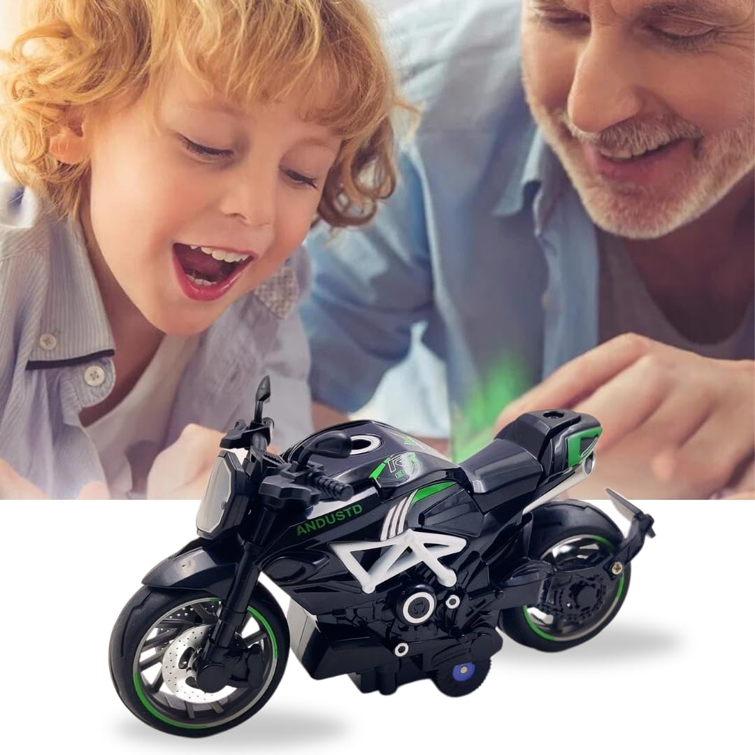 PLUSPOINT Diecast Motorcycle Toy Bike Scale Model Pull Back Vehicles Alloy Simulation Superbike Alloy Tank, Look Alike Models Also for Car Dashboard, Kids, Adult