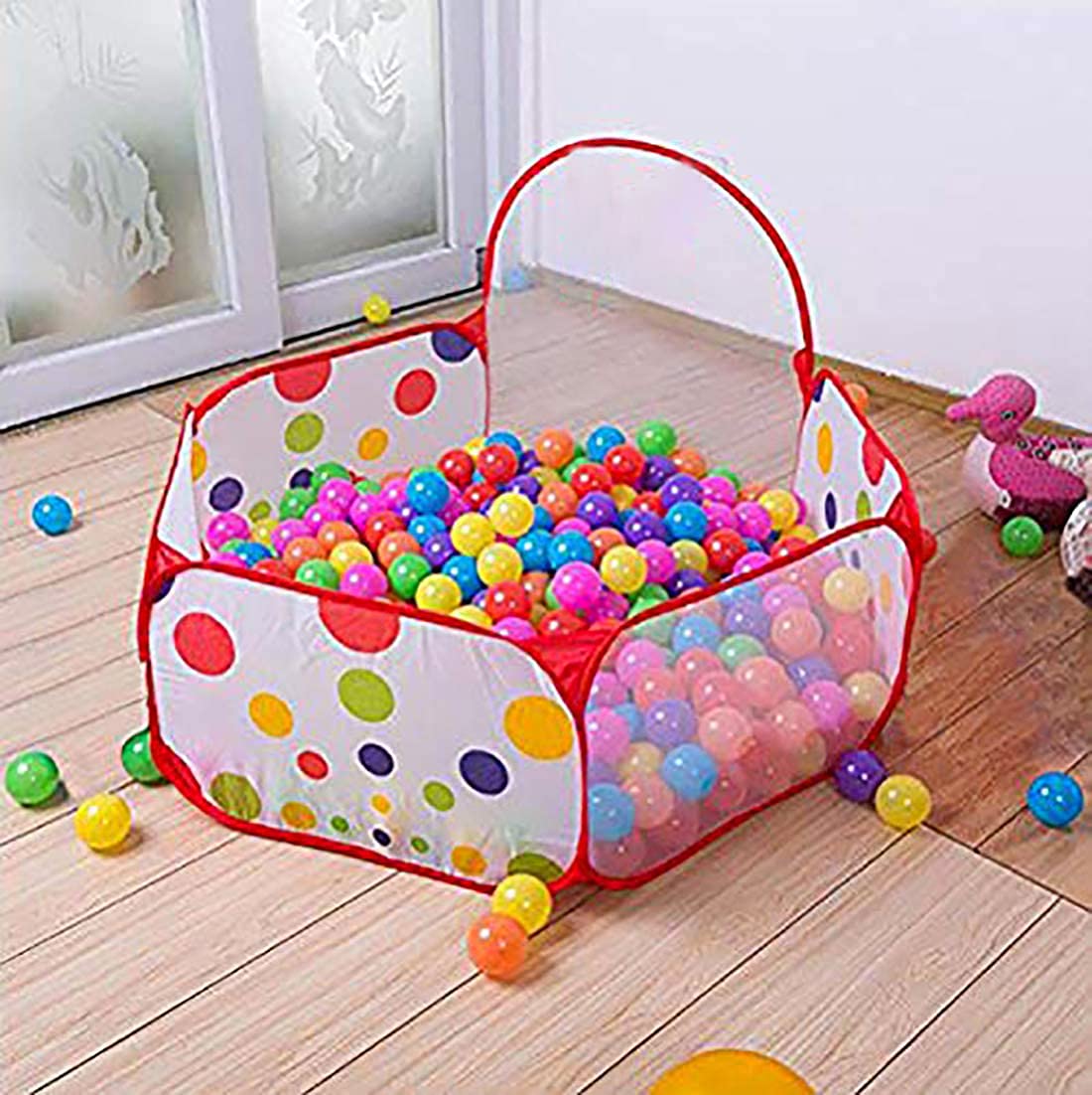 Webby Kids Play Zone Tent with 50 Balls | Ball Pits for Toddlers | Ball Pool for 1-5 Years Kids